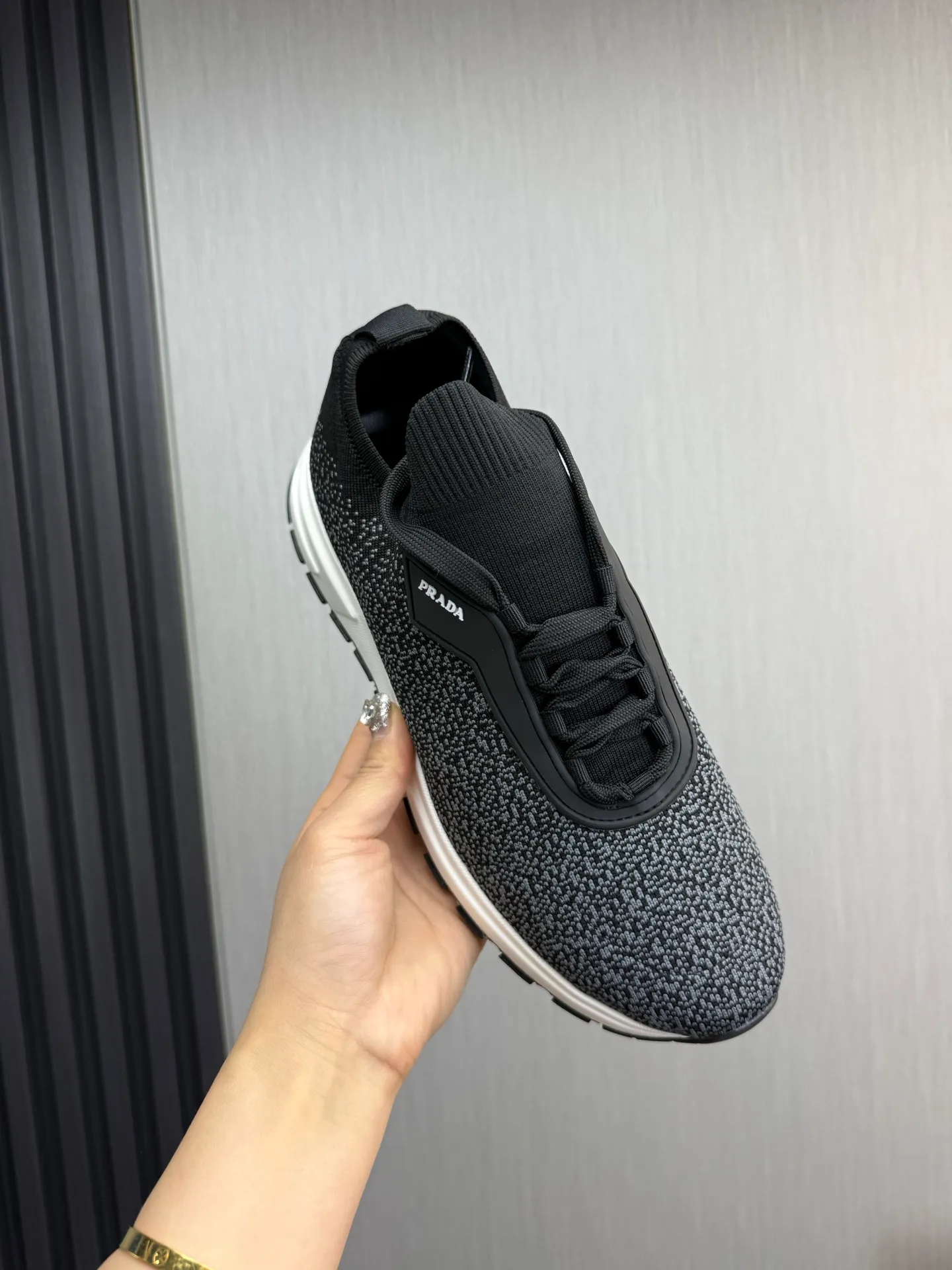Men's shoes 💰500💰 [PRADA] Men's shoes are popular in the counter, official website is synchronized, 1 high-quality shipment ✔️Original fly-woven cowhide + cowhide lining, original original bottom, 38-45 (45 customized, non-refundable)